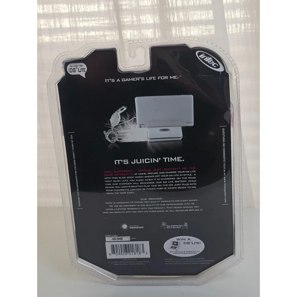 Intec DS lite Car Charger & Recharging Dock NEW in package